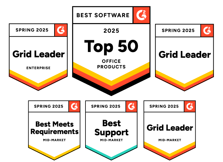 Spring 2025 G2 Leader- Top 50 Office Products 2025